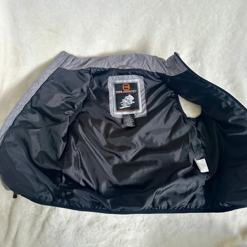 Free‎ Country Extreme Performance Down Puffer Vest Boys XS 5/6 Gray